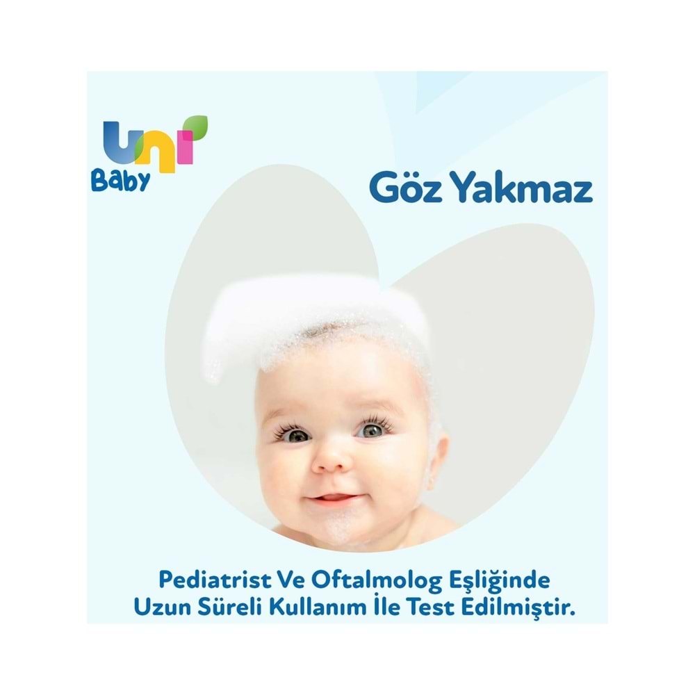 Uni Baby Bebek Saç ve Vücut Şampuanı 700ML Klasik (Pompalı) (4 Lü Set)