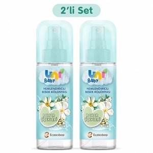 Uni Baby Bebek Kolonyası 150ML Nemlendiricili - Bahar Çiçekleri (2 Li Set)