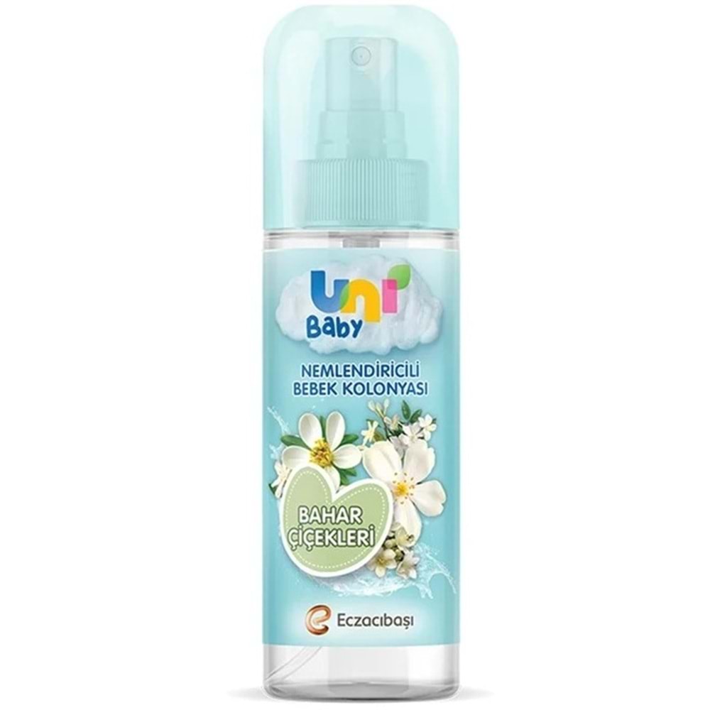 Uni Baby Bebek Kolonyası 150ML Nemlendiricili - Bahar Çiçekleri (4 Lü Set)