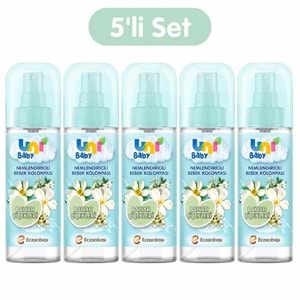 Uni Baby Bebek Kolonyası 150ML Nemlendiricili - Bahar Çiçekleri (5 Li Set)