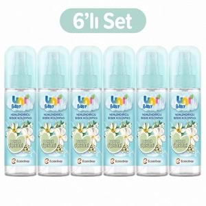 Uni Baby Bebek Kolonyası 150ML Nemlendiricili - Bahar Çiçekleri (6 Lı Set)