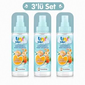Uni Baby Bebek Kolonyası 150ML Nemlendiricili - Tatlı Esintiler (3 Lü Set)