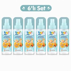 Uni Baby Bebek Kolonyası 150ML Nemlendiricili - Tatlı Esintiler (6 Lı Set)