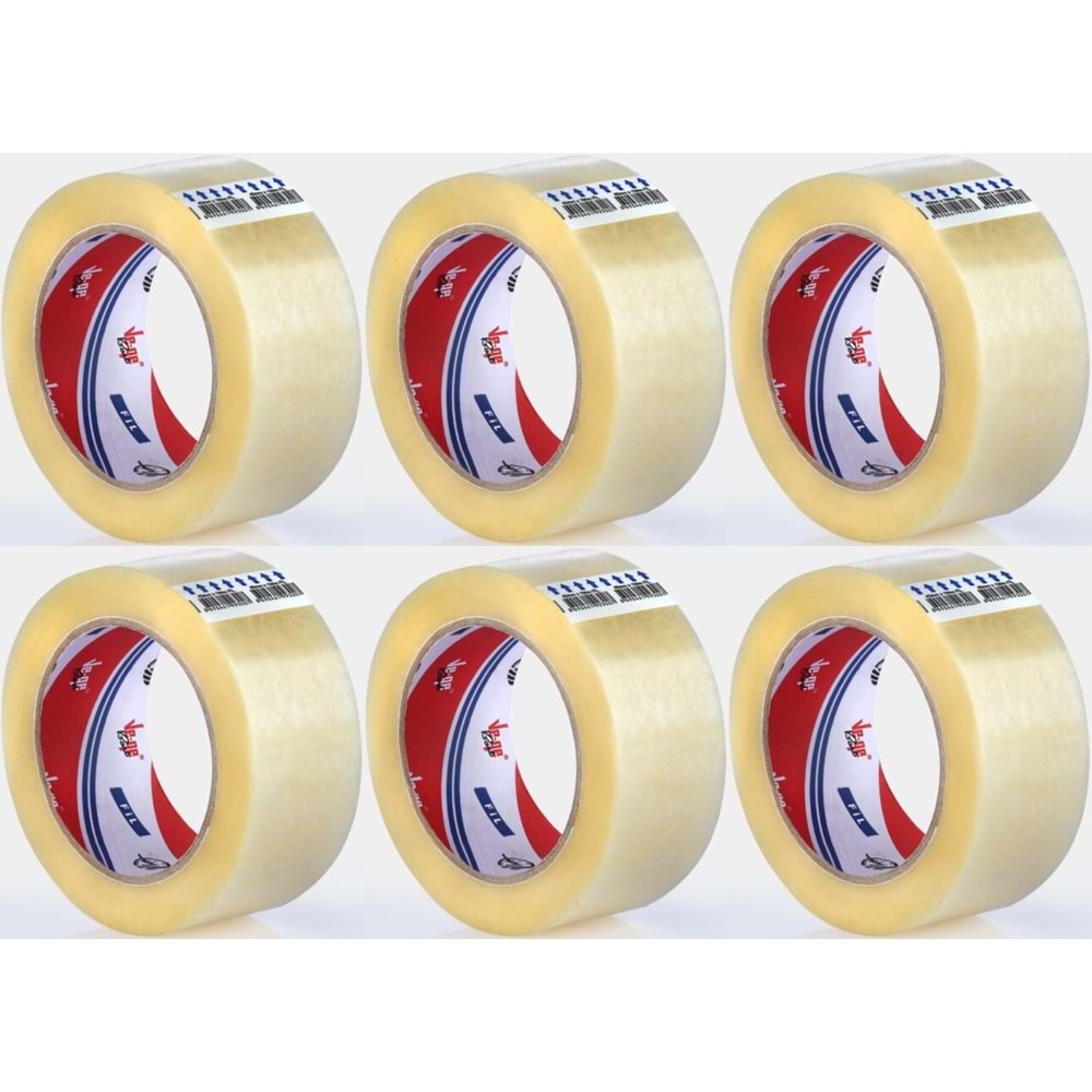Ve-Ge Koli Bandı / Bant FİL 1 . Kalite 100 Metre (45mm*100 Metre) (6 Lı Set)
