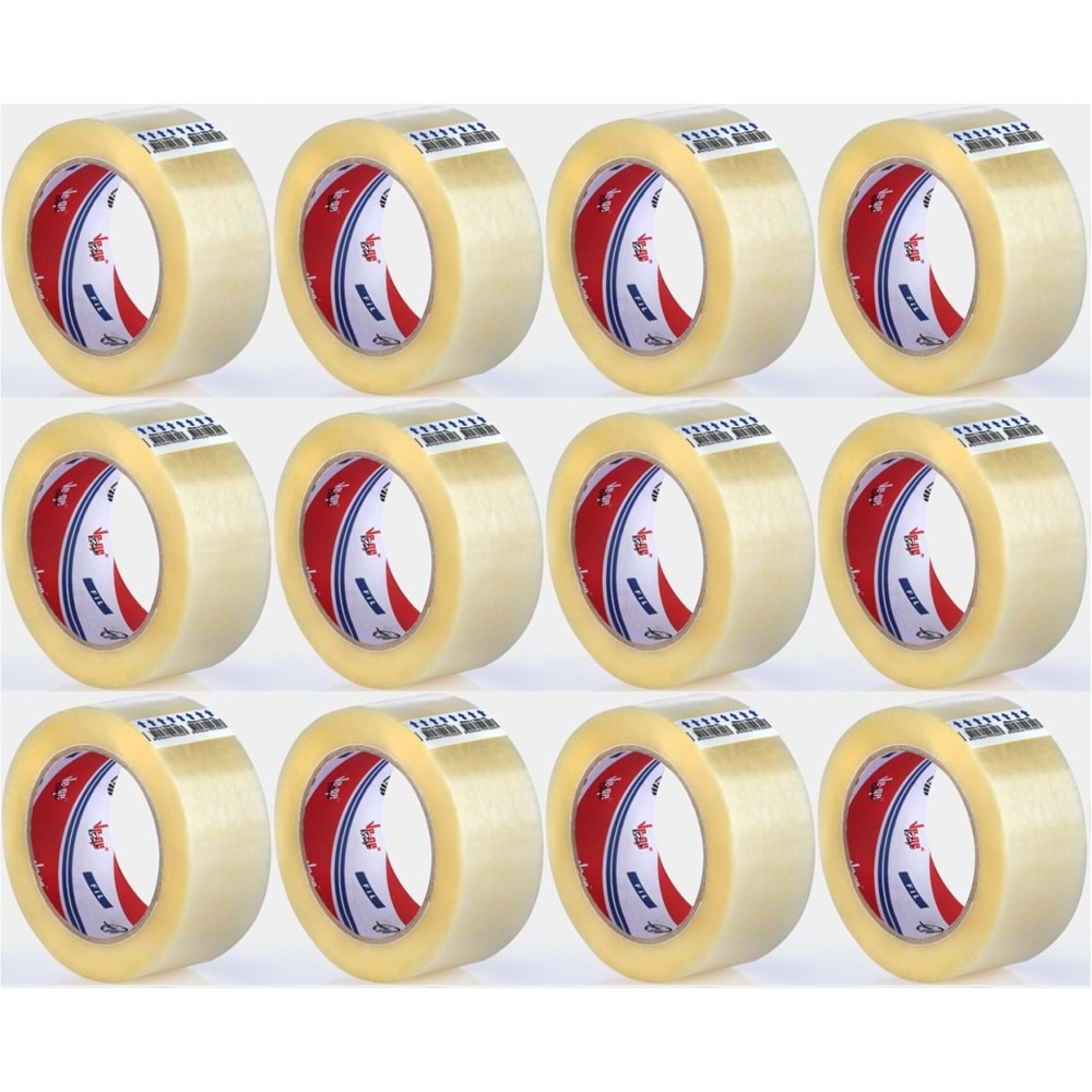 Ve-Ge Koli Bandı / Bant FİL 1 . Kalite 100 Metre (45mm*100 Metre) (12 Li Set)