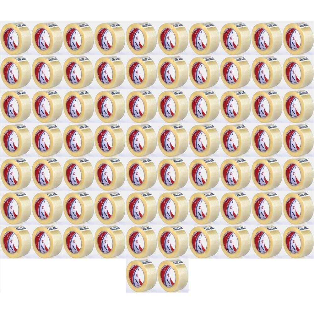 Ve-Ge Koli Bandı / Bant FİL 1 . Kalite 100 Metre (45mm*100 Metre) (72 Li Set)