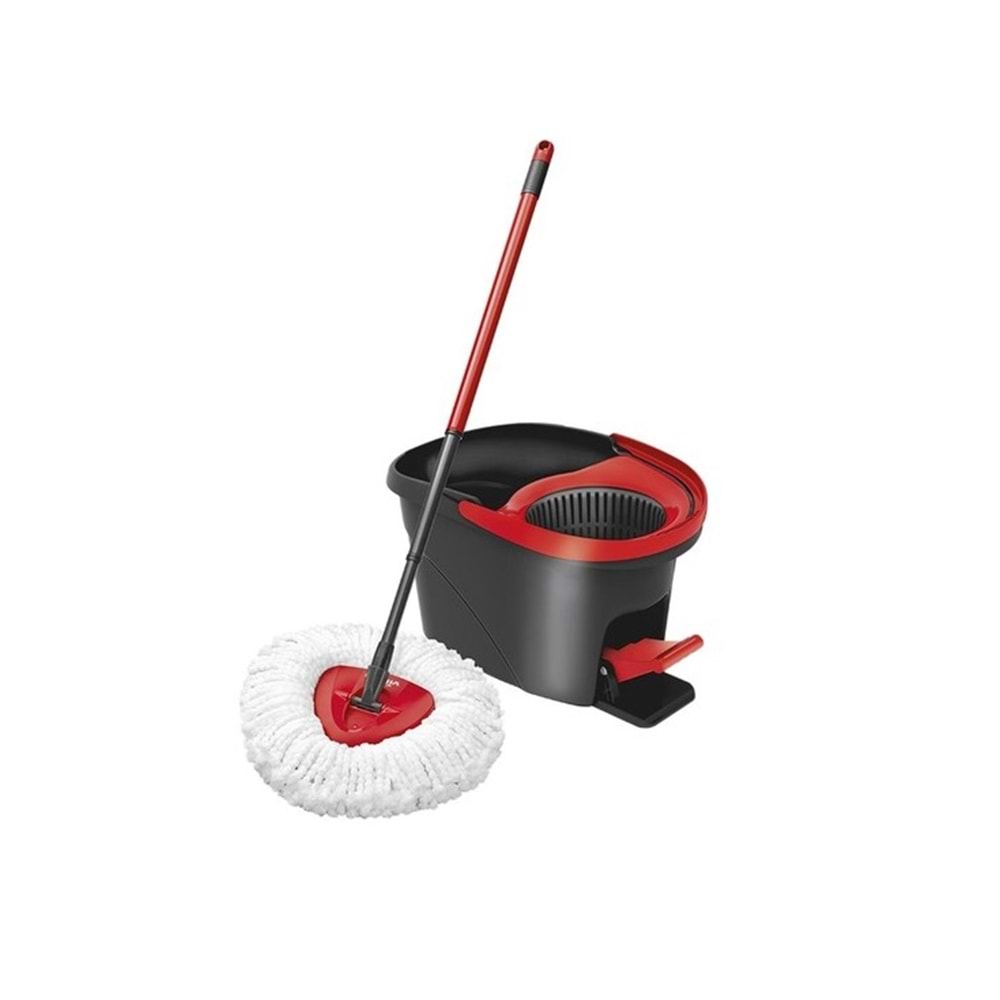 Vileda Turbo Pedallı Temizlik Seti (Komple Set)+ Turbo Yedek Mop Paspas Ucu Mikrofiber (2 Adet)
