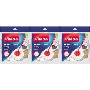 Vileda Spino Ultra Yedek Mop Paspas Ucu (%100 Mikrofiber) (3 Lü Set)