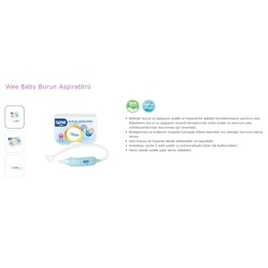 Wee Baby Burun Aspiratörü Nasal (Yeni Saklama Kabı Kutulu) (3 Lü Set) (WEE162)