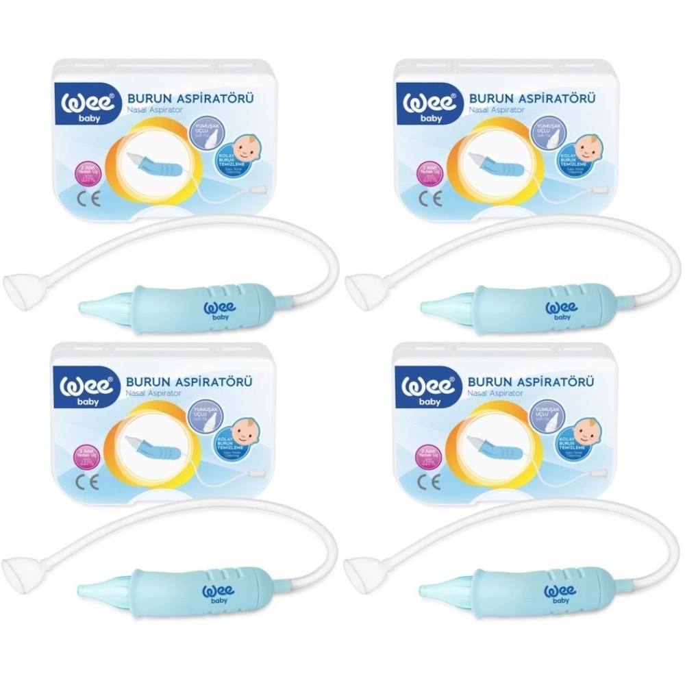 Wee Baby Burun Aspiratörü Nasal (Yeni Saklama Kabı Kutulu) (4 Lü Set) (WEE162)
