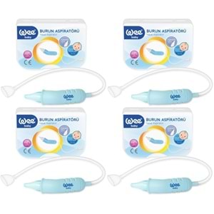 Wee Baby Burun Aspiratörü Nasal (Yeni Saklama Kabı Kutulu) (4 Lü Set) (WEE162)
