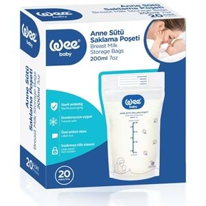 Wee Baby Anne Sütü - Süt Saklama Poşeti 100 Lü Set (Dondurucuya Uygun) (5PK*20)