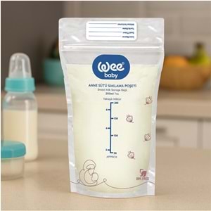 Wee Baby Anne Sütü - Süt Saklama Poşeti 120 Li Set (Dondurucuya Uygun) (6PK*20)