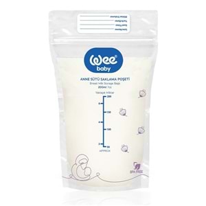 Wee Baby Anne Sütü - Süt Saklama Poşeti 160 Lı Set (Dondurucuya Uygun) (8PK*20)