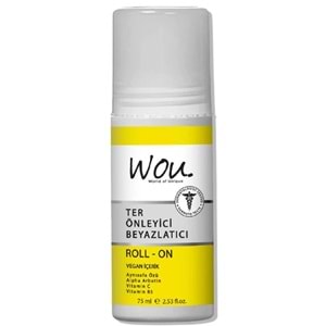 Wou World Of Unique Roll-On Unisex Deodorant 75ML Ter Önleyici Beyazlatıcı (4 Lü Set)