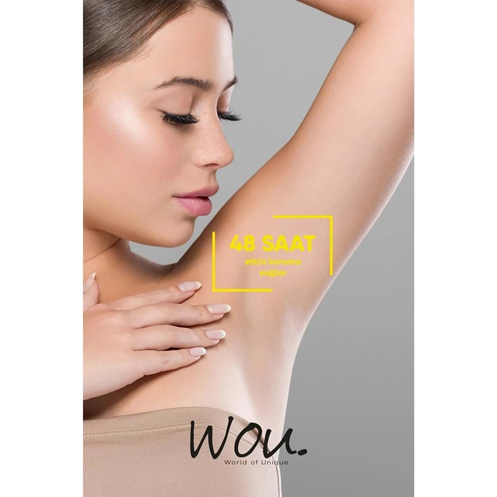 Wou World Of Unique Roll-On Unisex Deodorant 75ML Ter Önleyici Beyazlatıcı (5 Li Set)