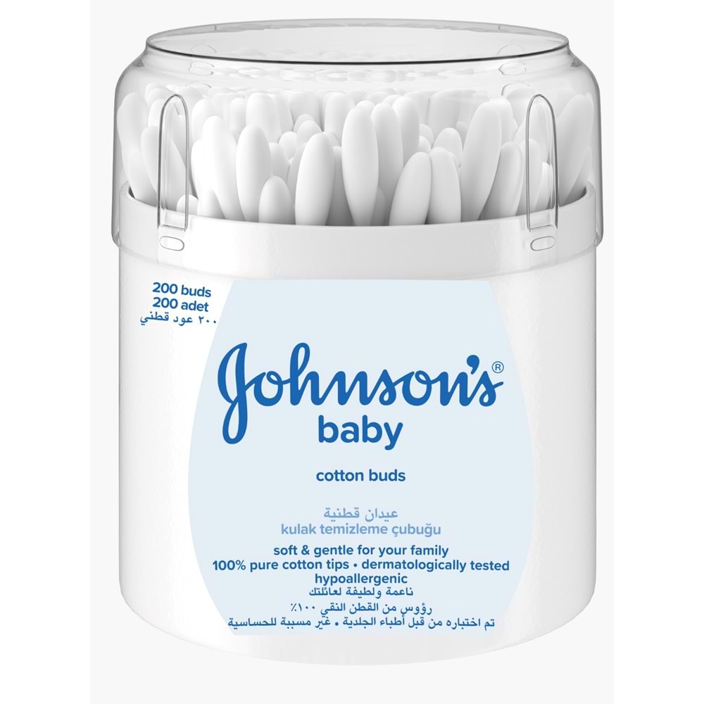 Johnsons Baby Kulak Temizleme Çubuğu 100 Adet + 200 Adet Toplam 900 Adet (Karma Set)